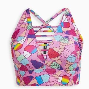 Torrid Wireless High Neck Lattice Bikini Top - Size 3 (22/24)